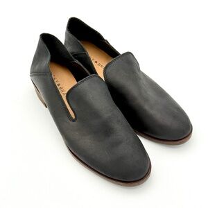 LUCKY BRAND Cahill Loafers Black Soft Leather Slip On Low Flat Heel‎ Women's 5